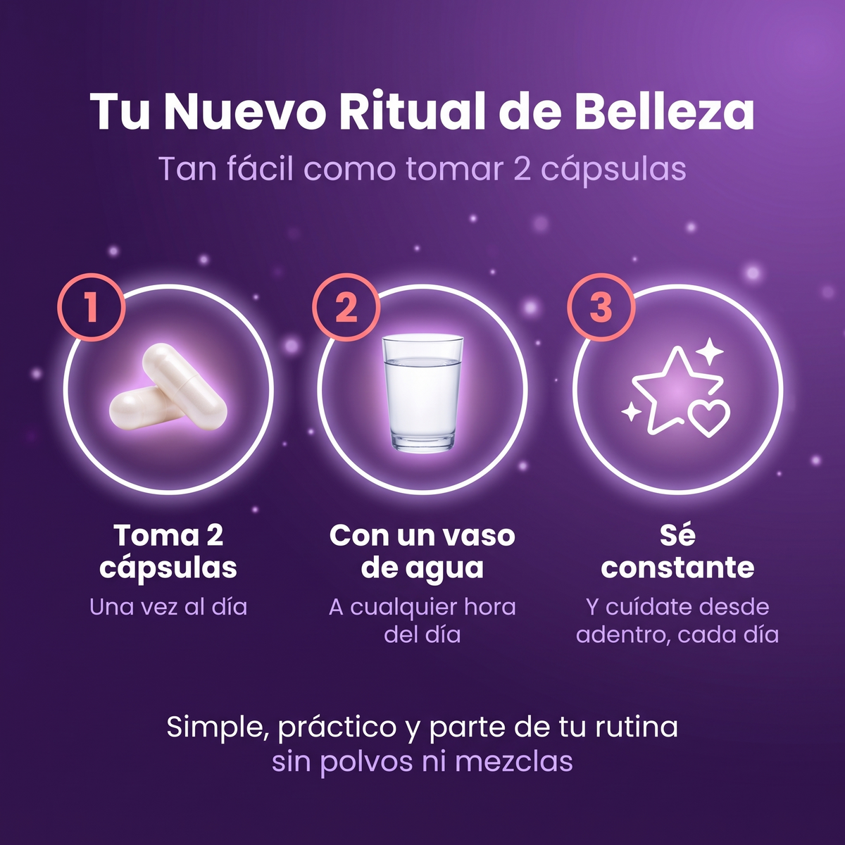 Péptidos de Colágeno (Piel firme, cabello fuerte y uñas sanas)